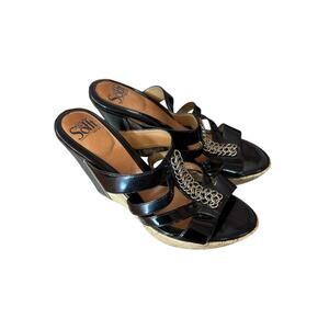 Sofft Wedge Women’s Sandals Black Sz 7.5W